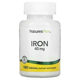 Железо Natures Plus Iron 40 мг 180 таблеток