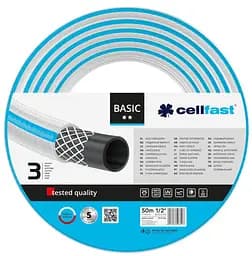 Шланг садовий BASIC 1/2' 50м 3 шари до 25бар -20…+60°C Cellfast sad0001938 - мініатюра 2