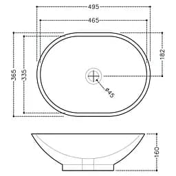 Умивальник Jaquar Solo 37x50 SLS-WHT-6901, Білий - мініатюра 2