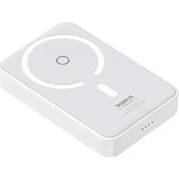 Портативна батарея Baseus MagPro Magnetic Bracket 5000mAh АКБ магнітний білий P10064101223-00 - мініатюра 2