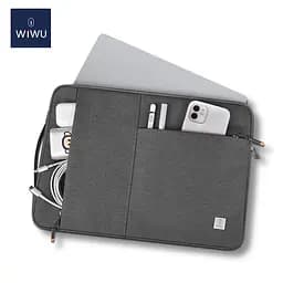 Чохол-карман Wiwu Alpha Slim Sleeve for MacBook 13.3'' Grey [57178] - мініатюра 2