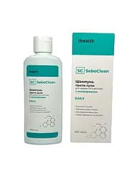 Шампунь ihealth для волосся SeboClean Daily проти лупи з октопіроксом для щоденного догляду 250мл