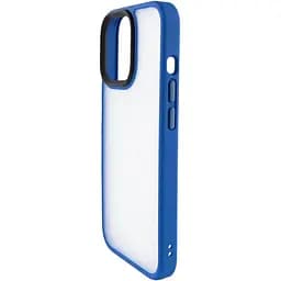 TPU+PC чехол Metal Buttons для Apple iPhone 12 Pro / 12 6.1" Блакитний, TPU+PC