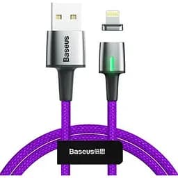 Кабель Baseus Zinc Magnetic Cable USB to Lightning 2.4A 1m CALXC-A05 Purple