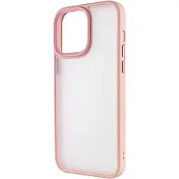 TPU+PC чохол Metal Buttons для Apple iPhone 14 Pro Max 6.7" Розовий - мініатюра 3
