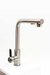 Змішувач для кухні Platinum з висувним виливом FC-1 brush нержавіюча сталь