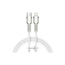 Дата кабель USB-C to Lightning 1.0m Cafule Metal PD 20W white Baseus (CATLJK-A02)