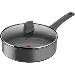 Сотейник Tefal Renewal, 24см, алюміній, бакеліт, скло, сірий (C4263243)