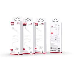 Кабель XO NB230 USB - Lightning (M/M), 2.4 A, 1 м, White (NB230-AI.white) - мініатюра 2
