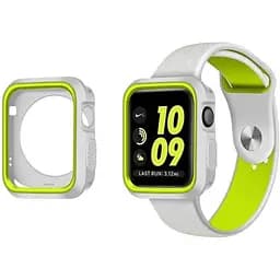 Силиконовый защитный корпус Primo для Apple Watch 38 мм Grey/Yellow