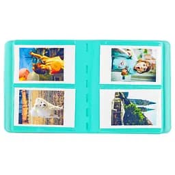 Фотоальбом для Fujifilm Instax Mini (12, 11, 40, 70, 90, 99, EVO, Link, Liplay) Polaroid 300, Z2300 на 64 фото, бірюзовий  - мініатюра 2