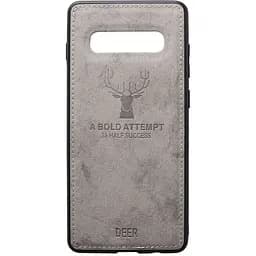 Чохол-накладка Toto Deer Shell With Leather Effect Case Samsung Galaxy S10 Grey