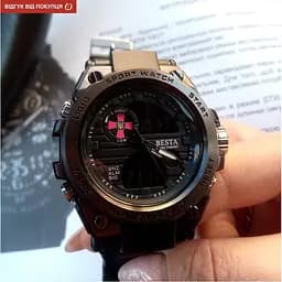 Чоловічий водостійкий наручний годинник Besta Box Tattoo ЗСУ Light з компасом + подарунковий набір - мініатюра 6