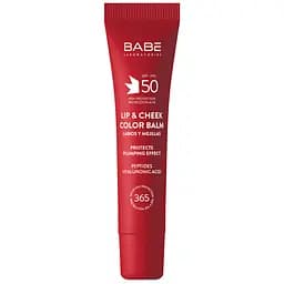Бальзам-тінт для губ та щік Babe Laboratorios Red SPF 50 20 мл