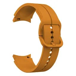 Браслет Five Classic для Samsung Galaxy Watch 4 - жовто-гірчичний ширина кріплення 20мм силікон Watchbands (W10-9WB90250090) - мініатюра 2