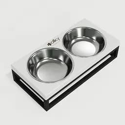 Hollky Base XS — миски на підставці для маленьких собак та котів (2 × 0,25 л) - мініатюра 7