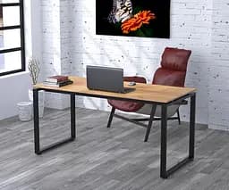 Письмовий стіл Loft Design Q-160-18 Black (Дуб Крафт золотий)
