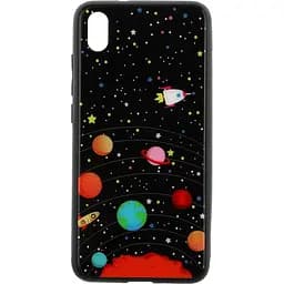 Чохол-накладка Toto Cartoon Print Glass Case Xiaomi Redmi 7A Planets