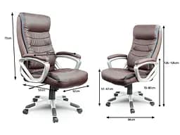 Офісне крісло Sofotel EG-226 Brown - мініатюра 4