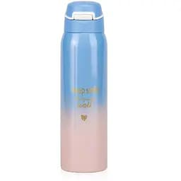 Термос "Happiness Comes" сине-розовый градиент нержавеющая сталь 500 мл