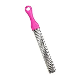 Терка кухонная ручная мелкая для сыра шоколада и цедры лимона из нержавеющей стали 27.5 см Розовый 88225