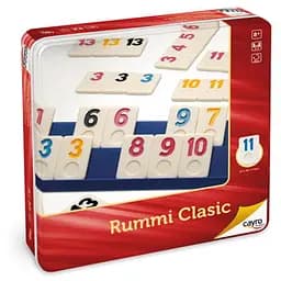 Настольная игра CAYRO Румми Классик в металлической коробке (Руммикуб, Rummy Classic, Rummikub) (753)