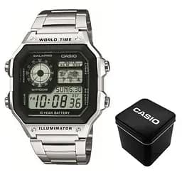 Чоловічий годинник Casio AE-1200WHD-1A Сріблястий ( AT1141-0082 )