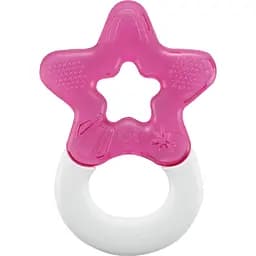 Зубне кільце Dentistar cиліконове, охолоджуєче рожеве