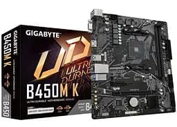 Материнська плата Gigabyte B450M K ver 2.0 (B450M K 2.0) (Socket AM4, AMD B450, Micro-ATX) Б/в - мініатюра 4