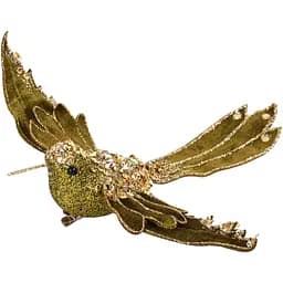 Фігурка декоративна Yes! Fun Пташка 21 см темно-зелена (974964)