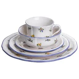 Столовий набір посуду тарілок і чашок 32 предмети на 6 персон Retro Floral порцеляновий Yiwu YY78-9A - мініатюра 6