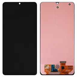 Дисплей для Samsung A515 Galaxy A51, чорний, з рамкою, Оригінал (переклеєне скло)