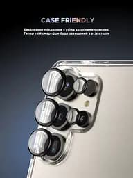 Захисне скло для камери Samsung Galaxy S25 Ultra 5G, Supreme BI, чорний колір, з рамкою, глянцеве скло для захисту лінз, протиударне, прозоре, з клейовим шаром по контуру, не впливає на якість фото, ArmorStandart (ARM83223) - мініатюра 6