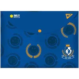 Папка-конверт Yes Smiley World College, A4, з кнопкою (491827)