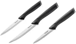 Набір ножів Essential, 3шт, нержавіюча сталь, пластик, чорний Tefal kuh0014557