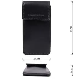 Ключниця футляр із натуральної шкіри GRANDE PELLE 6.5х13х1 см acs0032257 - мініатюра 2