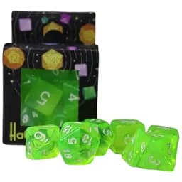 Набор кубиков Transparent 7 Dice Set - Light green , 7 шт. (g7dtran13)