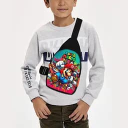 Сумка через плечо детская Супер Марио 29х17 см сумка слинг для мальчика (02181)