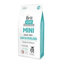 Сухий корм для стерилізованих собак мініатюрних порід Brit Care GF Mini Light & Sterilised 7 кг - мініатюра 2