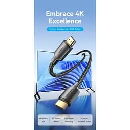 Кабель Vention HDMI-HDMI V 2.0 10 м (ALLBL) - мініатюра 3
