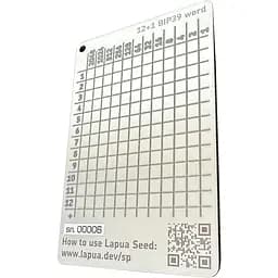 Мнемонічний планшет Lapua Seed phrase keeper for SafePal (LSPKS) - мініатюра 2
