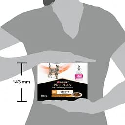 Набір вологий корм для дорослих котів Purina Pro Plan Veterinary Diets OM Obesity Management St/Ox для схуднення з куркою 10 x 85 г - мініатюра 4