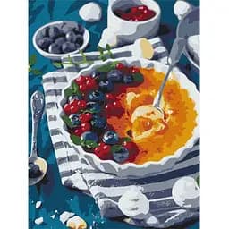 Картина за номерами Ideyka Чорничне крем-брюле KHO5615 30х40 см