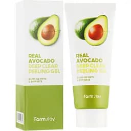 Зволожуючий пілінг-гель FarmStay Real Avocado Deep Clear Peeling Gel з екстрактом авокадо 100 мл