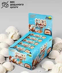 Кокосово-карамельний батончик FitWin Coco Caramel No Sugar Added, 20*40 грам без доданого цукру - Морозиво - мініатюра 2