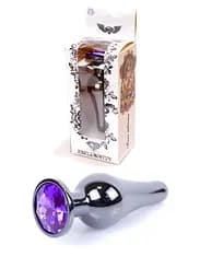Анальная пробка Jewellery Dark Silver BUTT PLUG Purple Boss Series 64-00061 98244