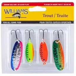 Набор блесен Williams Trout 4-Pack Williams Kit UV Multi Color (1102-4-TK2-ASST)
