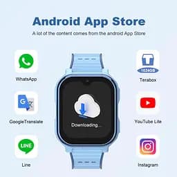 Дитячий смарт годинник Lemfo M3 з 4G сім картою та прослушкою, операційною системою Android 8.1 та підтримкою TikTok, Google, YouTube, WhatsApp Рожевий - мініатюра 10
