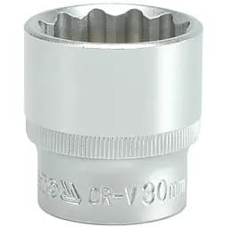 Головка торцева 12-гранна Yato квадрат 1/2" М= 30 мм L= 42 мм (YT-1291)