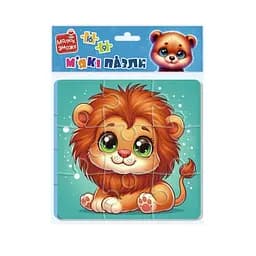 Дитячий м'який пазл "Левеня та ведмежатко" Vladi Toys VT1102-39, 25 елементів